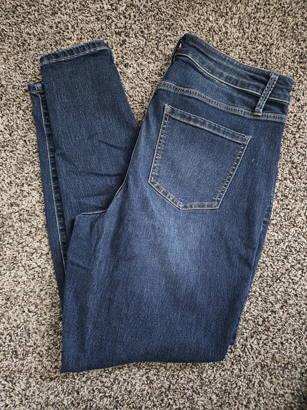 Maurices Women's Skinny Jeans in Dark Blue Denim